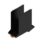 WEIDMÜLLER - Modular Gehäuse, OMNIMATE Housing - Serie CH20M schwarz, Breite: 45mm