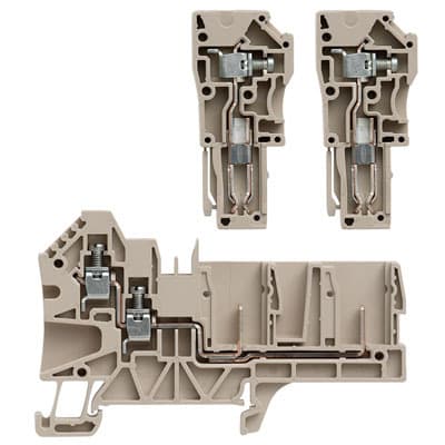 WEIDMÜLLER - Durchgangs-Reihenklemme, Schraubanschl, 4mm², 800V, 32A
