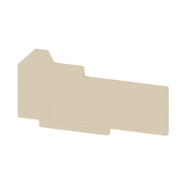 WEIDMÜLLER - Abschlussplatte (Klemmen), 81.45x1.5mm, dunkelbeige