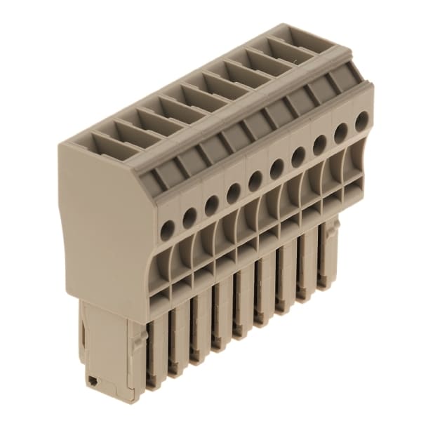 WEIDMÜLLER - Stecker (Klemmen), Schraubanschl, 4mm², 800V, 32A, Polzahl: 10, dunkelbeige