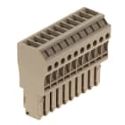 WEIDMÜLLER - Stecker (Klemmen), Schraubanschl, 4mm², 800V, 32A, Polzahl: 10, dunkelbeige