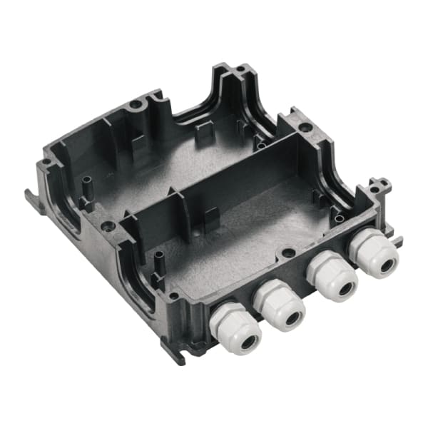 WEIDMÜLLER - Gehäuseunterteil, 223x181x42mm, Polycarbonat, glasfaserverstärkt, schwarz
