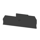WEIDMÜLLER - Abschlussplatte (Klemmen), 82.35x2.7mm, schwarz