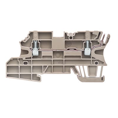 WEIDMÜLLER - Durchgangs-Reihenklemme, Schraubanschl, 2.5mm², 250V, 24A