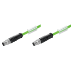 WEIDMÜLLER - Bus-Leitung EtherCat,M8/M8, Stift/Stift gerade, PUR, 0.1m