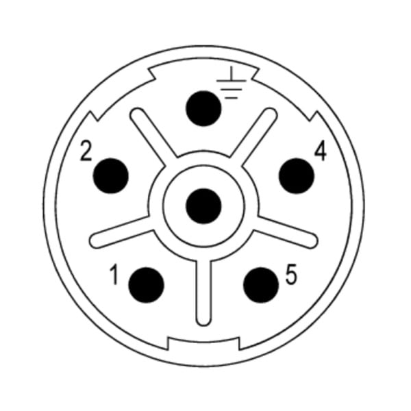 WEIDMÜLLER - Sensor-Aktor-Einsatz Stift, Crimpanschl, M23, Pole:6