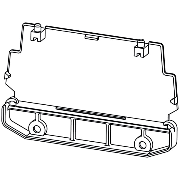 WEIDMÜLLER - Elektronikgehäuse schwarz, Abschlussplatte, Breite: 21.5mm