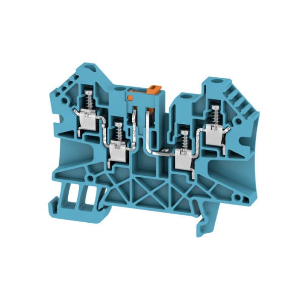 WEIDMÜLLER - Prüftrenn-Reihenklemme WTR, Schraub, 4mm², 500V, 27A, blau