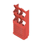 WEIDMÜLLER - Modular Gehäuse, OMNIMATE Housing - Serie CH20M rot, Breite: 45mm
