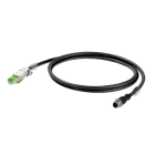 WEIDMÜLLER - Bahnkabel Kupfer, M12 D-Code IP67, Cat5/5e Radox GKW S, 0.3m
