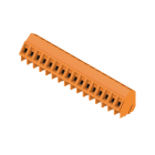 WEIDMÜLLER - Leiterplattenklemme, 5.00mm, Polzahl:16, Abgang: 135°, Zugbügelanschluss