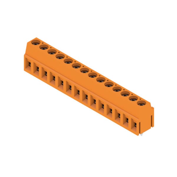 WEIDMÜLLER - Leiterplattenklemme, 5.00mm, Polzahl:14, Abgang: 90°, Zugbügelanschluss
