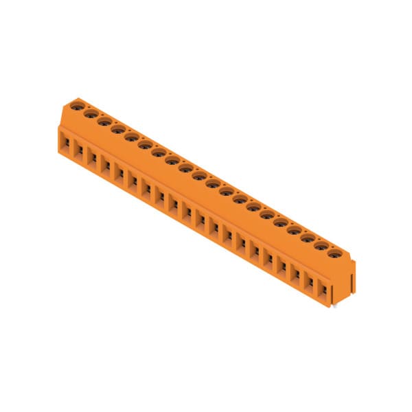 WEIDMÜLLER - Leiterplattenklemme, 5.00mm, Polzahl:20, Abgang: 90°, Zugbügelanschluss