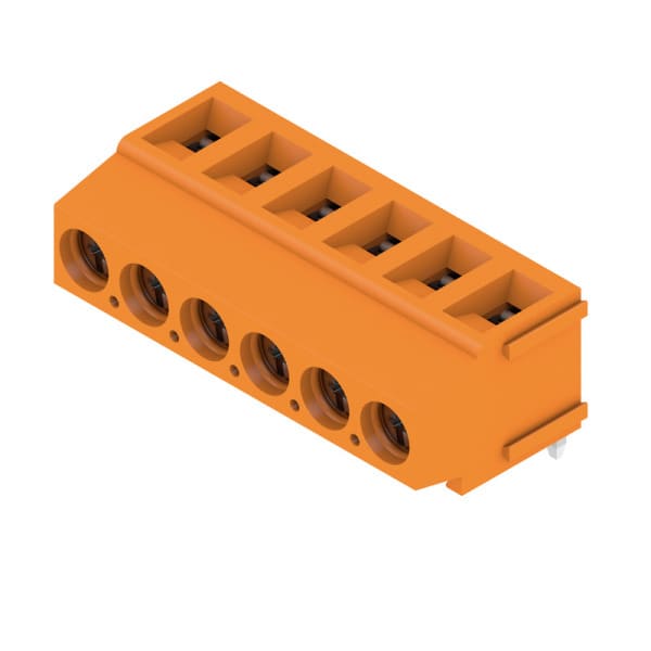 WEIDMÜLLER - Leiterplattenklemme, 5.00mm, Polzahl:6, Abgang: 180°, Zugbügelanschluss