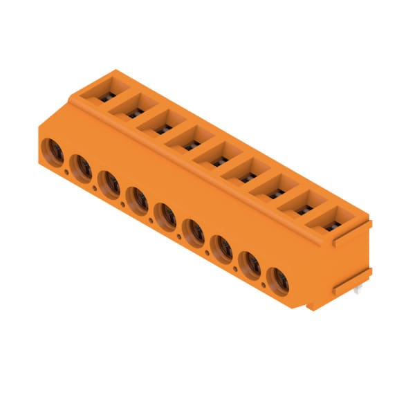 WEIDMÜLLER - Leiterplattenklemme, 5.00mm, Polzahl:9, Abgang: 180°, Zugbügelanschluss