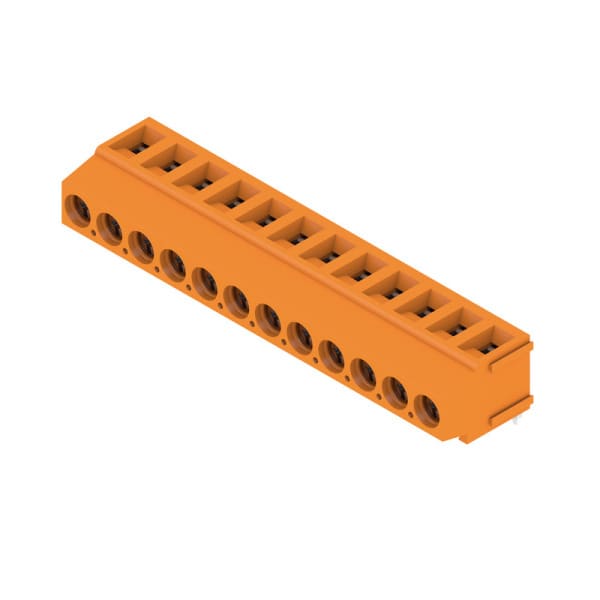 WEIDMÜLLER - Leiterplattenklemme, 5.00mm, Polzahl:12, Abgang: 180°, Zugbügelanschluss