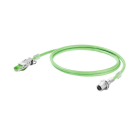 WEIDMÜLLER - Systemkabel PROFINET, M12 D-Code Flansch, RJ45 IP20, Cat5/5e, PUR, 0.2m