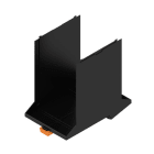 WEIDMÜLLER - Modular Gehäuse, OMNIMATE Housing - Serie CH20M schwarz, Breite: 67.5mm
