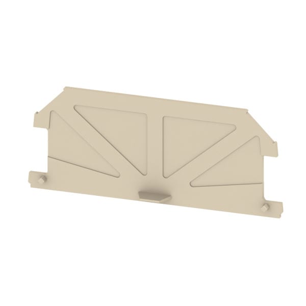 WEIDMÜLLER - Abschlussplatte (Klemmen), 82.2x1.5mm, dunkelbeige