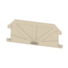 WEIDMÜLLER - Abschlussplatte (Klemmen), 82.2x1.5mm, dunkelbeige
