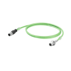 WEIDMÜLLER - Systemkabel PROFINET, M12 D-Code Flansch, M12-Stift gerade, Cat5/5e, PUR, 1.5m