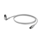 WEIDMÜLLER - Patchkabel, RJ45 IP20, Gewinkelt 90G, RJ45 IP20, Cat.6A/Class EA, LSZH, 0.5m