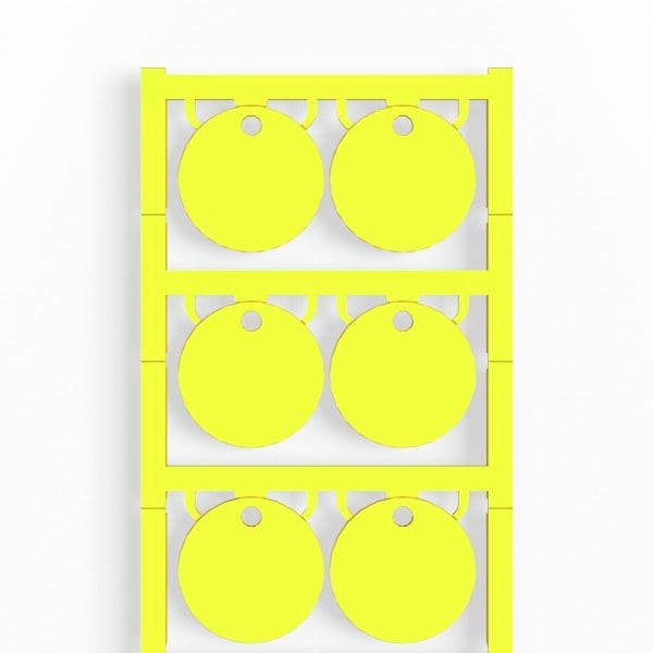 WEIDMÜLLER - Gerätemarkierung, Ø 30mm, mit 4,2mm Aufnahmebohrung, 30mm, PA 66, gelb