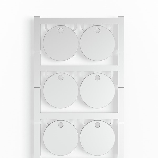 WEIDMÜLLER - Gerätemarkierung, Ø 30mm, mit 4,2mm Aufnahmebohrung, 30mm, PA 66, grau