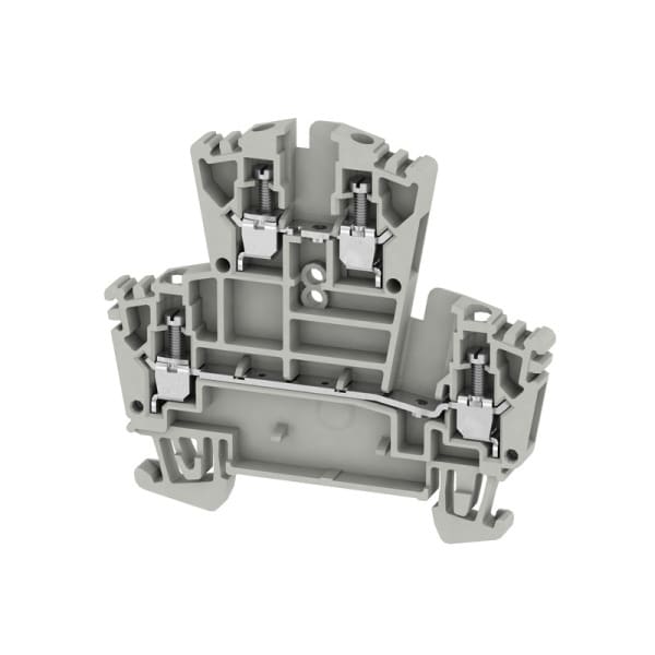 WEIDMÜLLER - Mehrstock-Reihenklemme, Schraubanschl, 2.5mm², 400V, grau