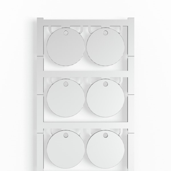 WEIDMÜLLER - Gerätemarkierung, Ø 30mm, mit 3,5mm Aufnahmebohrung, 30mm, PA 66, grau