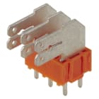 WEIDMÜLLER - Leiterplattenklemme, 5.00mm, Polzahl:6, Abgang: 90°, Flachsteckanschluss