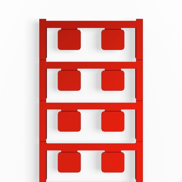 WEIDMÜLLER - Gerätemarkierung, selbstklebend, 17mm, PA 66, rot