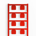 WEIDMÜLLER - Gerätemarkierung, selbstklebend, 17mm, PA 66, rot