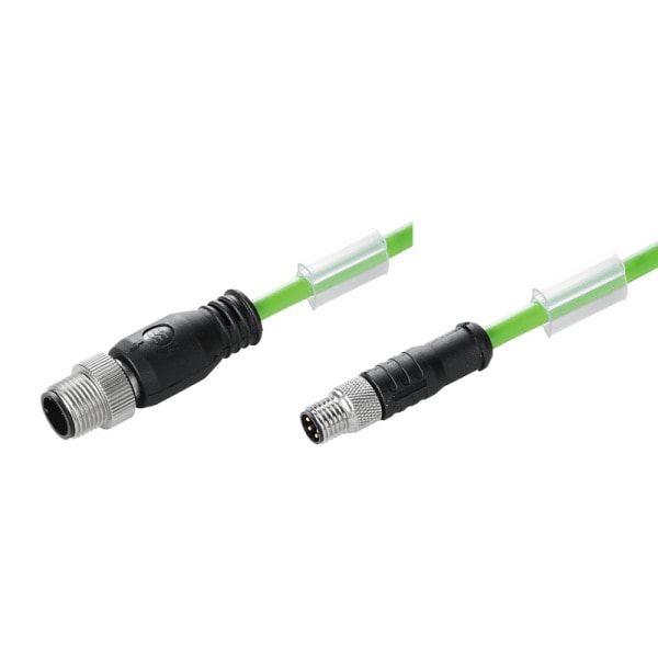 WEIDMÜLLER - Bus-Leitung Ethercat, M12-M8, Stift/Stift gerade, PUR 0.5m