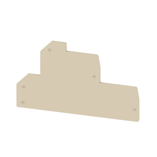 WEIDMÜLLER - Abschlussplatte (Klemmen), 83.75x1.5mm, dunkelbeige