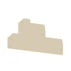 WEIDMÜLLER - Abschlussplatte (Klemmen), 83.75x1.5mm, dunkelbeige