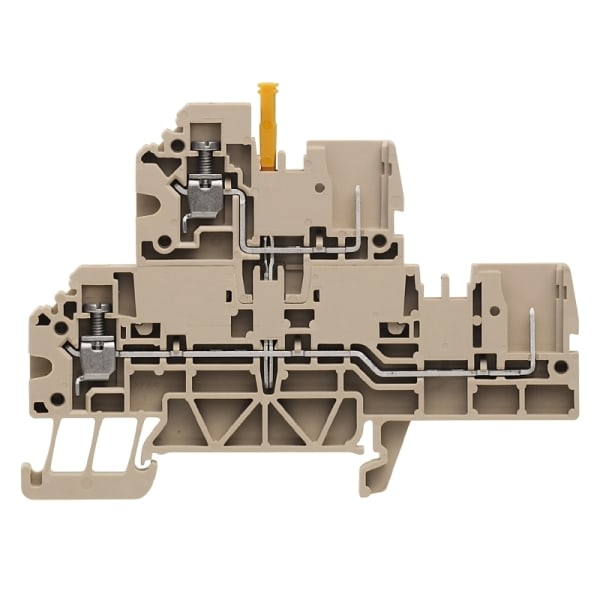 WEIDMÜLLER - Mehrstock-Reihenklemme, Schraubanschl, 2.5mm², 400V, 24A, dunkelbeige