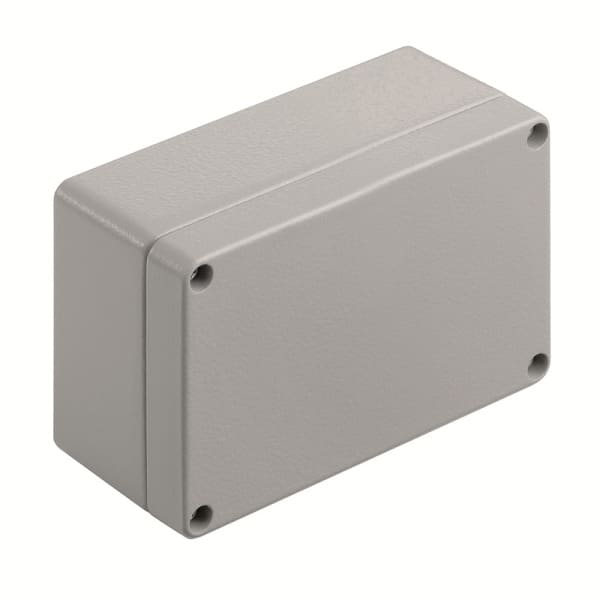 WEIDMÜLLER - Aluminium-Leergehäuse Klippon K, 125x80x57mm, Pulverbeschichtet, silbergrau