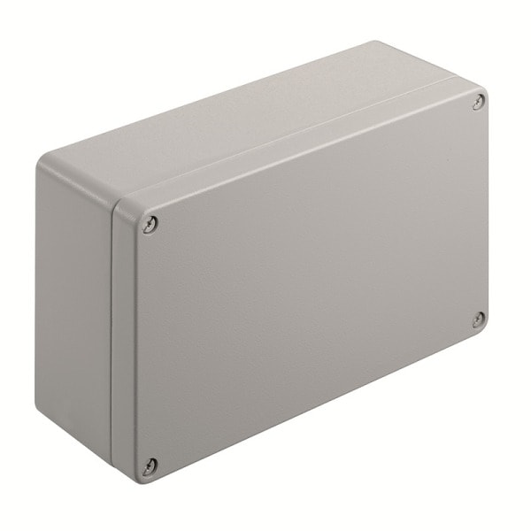 WEIDMÜLLER - Aluminium-Leergehäuse Klippon K, 260x160x91mm, Pulverbeschichtet, silbergrau