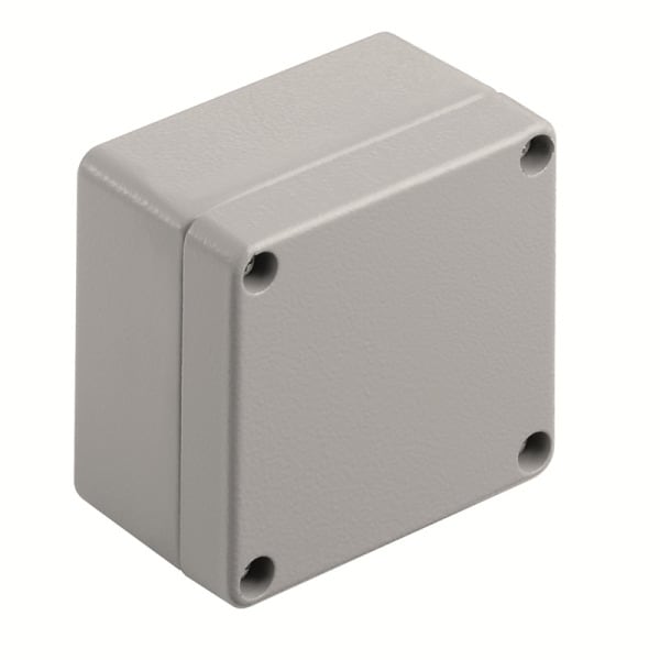 WEIDMÜLLER - Aluminium-Leergehäuse Klippon K, 70x70x45mm, Pulverbeschichtet, silbergrau