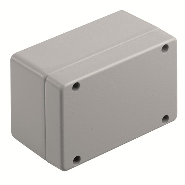 WEIDMÜLLER - Aluminium-Leergehäuse Klippon K, 130x82x72mm, Pulverbeschichtet, silbergrau
