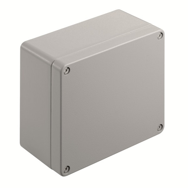 WEIDMÜLLER - Aluminium-Leergehäuse Klippon K, 160x160x91mm, Pulverbeschichtet, silbergrau