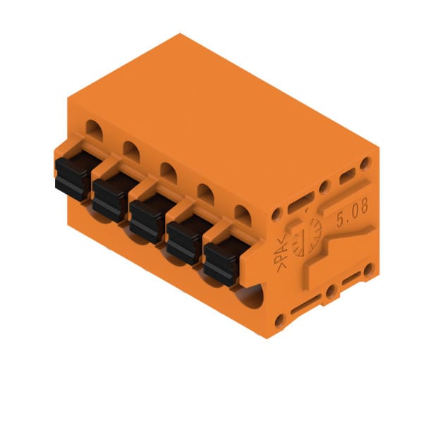 WEIDMÜLLER - Leiterplattenklemme, 5.08mm, Polzahl:5, Abgang: 90°, PUSH IN