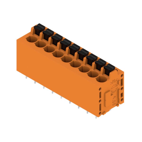 WEIDMÜLLER - Leiterplattenklemme, 5.08mm, Polzahl:9, Abgang: 180°, PUSH IN