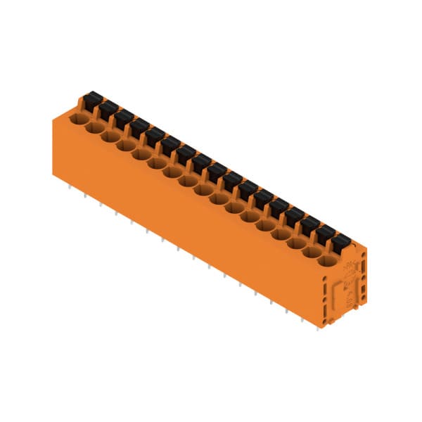 WEIDMÜLLER - Leiterplattenklemme, 5.08mm, Polzahl:17, Abgang: 180°, PUSH IN