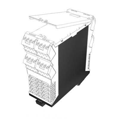 WEIDMÜLLER - Modular Gehäuse schwarz, Basiselement, Breite: 45mm