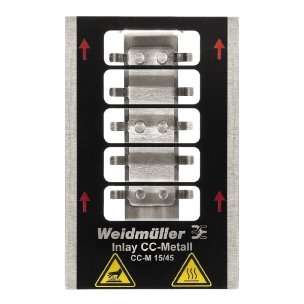 WEIDMÜLLER - Inlay Gerätemarkierer, CC-M 15/45, Ausführung: Aufnahme von 5 Schildern