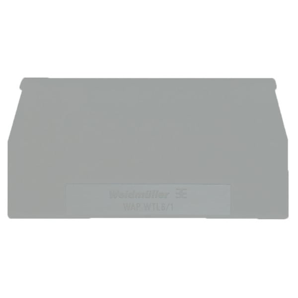 WEIDMÜLLER - Abschlussplatte (Klemmen), 65x1.5mm, verkehrsgrau