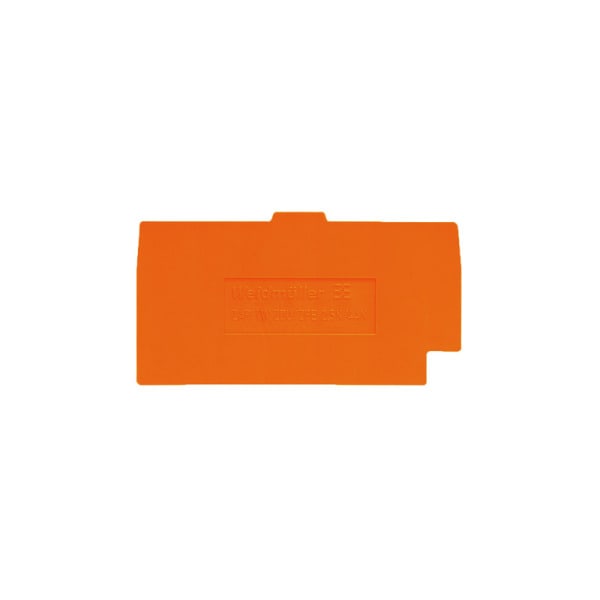 WEIDMÜLLER - Trennwand (Klemmen), Abschluss- und Zwischenplatte, 57.5x54.75mm, orange