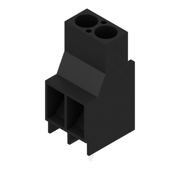 WEIDMÜLLER - Leiterplattenklemme, 6.35mm, Polzahl:2, Abgang: 90°, Zugbügelanschluss